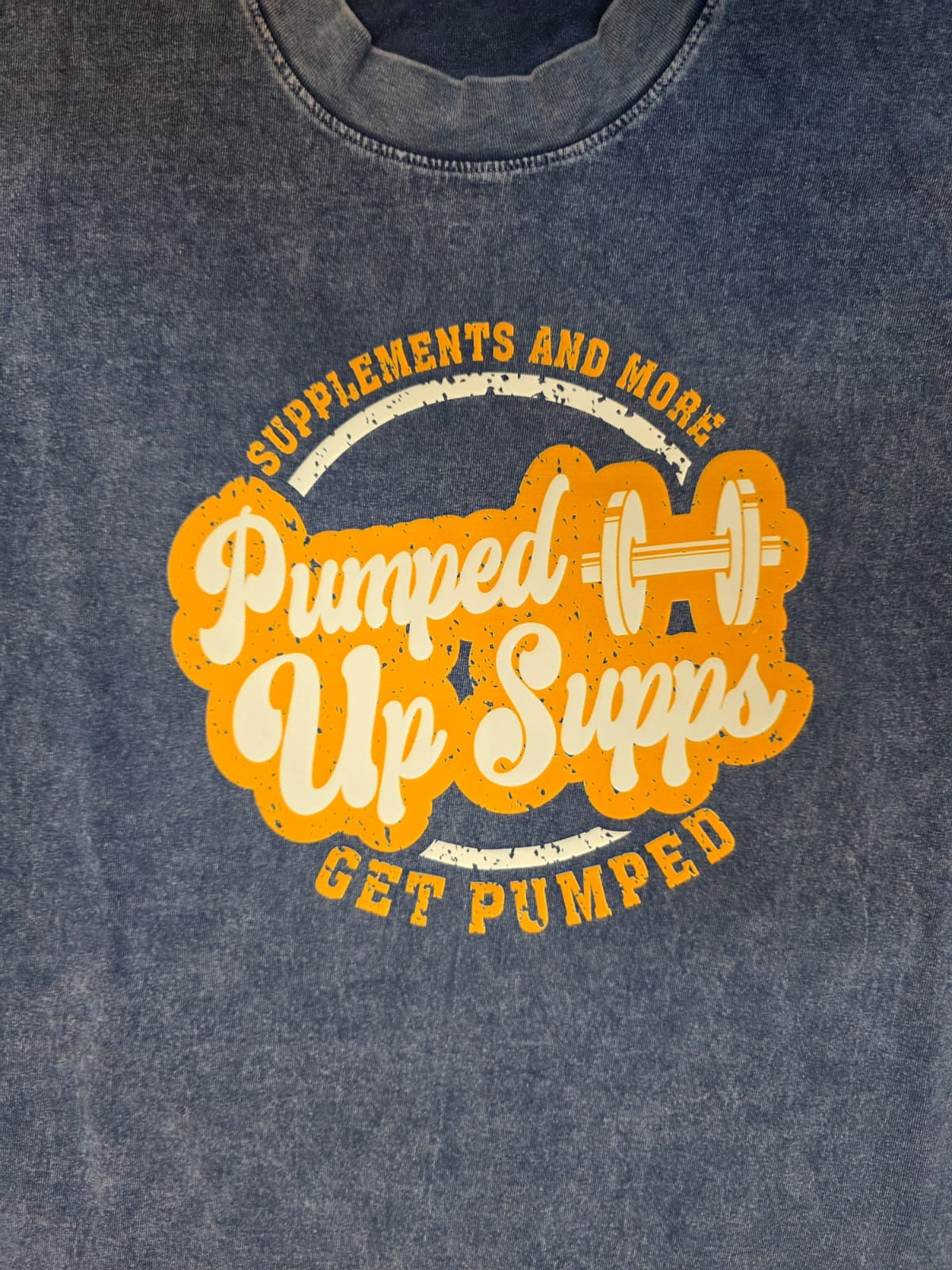 Vintage Pumped-Up Supps Oversized Tee